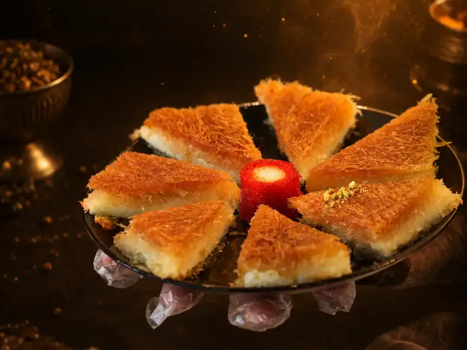 بسبوسة بالقشطة