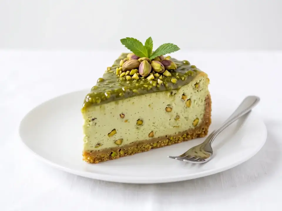 تشيز كيك بالفستق